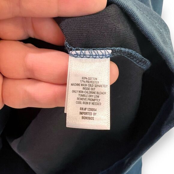 Bonobos Men's Size M Daily Grind Half Zip Pullover Night Sky Blue NWT $99 - Picture 6 of 8
